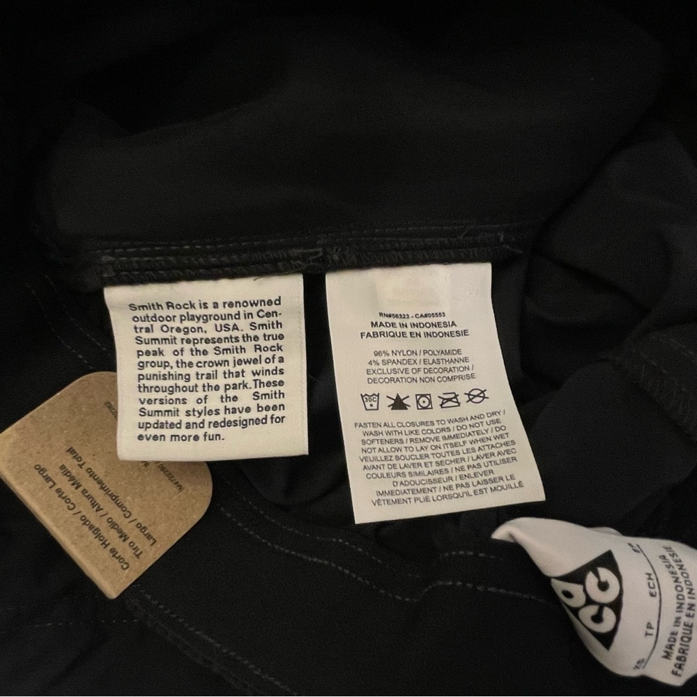Nike ACG Smith Summit Black Maxi Skirt Adjustable Length - Picture 13 of 14